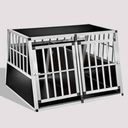 Aluminum Dog cage Large Double Door Dog cage 75a 104 06-0777 gmtpet.ltd