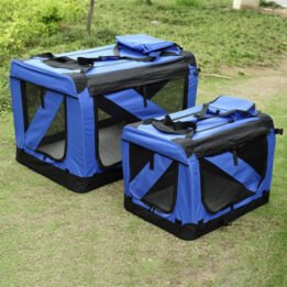Blue Large Dog Travel Bag Waterproof Oxford Cloth Pet Carrier Bag www.gmtpet.ltd