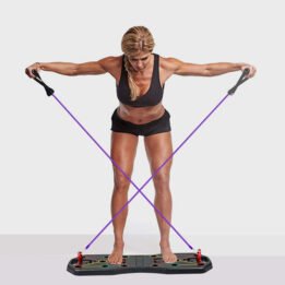 Fitness Equipment Multifunction Chest Muscle Training Bracket Foldable Push Up Board Set With Pull Rope gmtpet.ltd