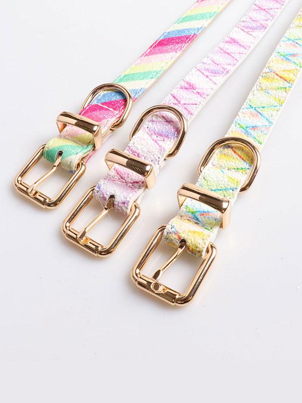 New Design Luxury Dog Collar Fashion Acrylic Dog Collar With Metal Buckle Dog Collar 06-0543 gmtpet.ltd