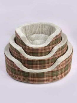Coral velvet striped plaid simple wind upscale comfortable dog kennel sofa nest pet supplies106-33008 gmtpet.ltd