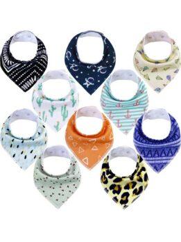 Autumn and winter baby drool napkin triangle napkin cotton printed baby eating bib baby products 118-37009 gmtpet.ltd