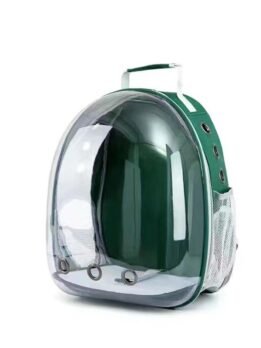 Transparent green pet cat backpack with side opening 103-45057 gmtpet.ltd