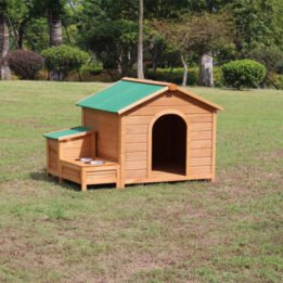 Novelty Custom Made Big Dog Wooden House Outdoor Cage gmtpet.ltd