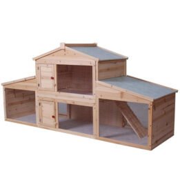 Large Wood Rabbit Cage Fir Wood Pet Hen House gmtpet.ltd