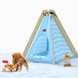 Animal Dog House Tent: OEM 100%Cotton Canvas Dog Cat Portable Washable Waterproof Small 06-0953 gmtpet.ltd