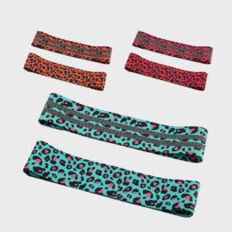 Custom New Product Leopard Squat With Non-slip Latex Fabric Resistance Bands gmtpet.ltd