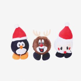 Plush Pet Dog Christmas Series Set Cute Dolls Bite Toy Funny Pet Chewing Toy For Dog Pupy Cat Washable Dog Play Supplies gmtpet.ltd