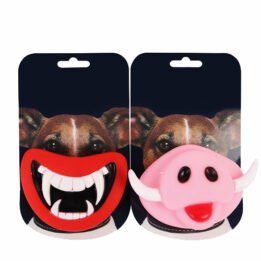 Squeak Chewing Funny Teeth Pig Nose Joke Prank Custom Vinyl Toy Pet Teething Toys For Halloween Toy gmtpet.ltd