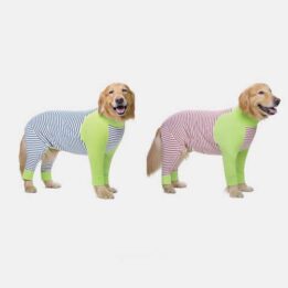 Wholesale Summer Pet Clothing Striped Clothes For Big Dogs Four Legs gmtpet.ltd