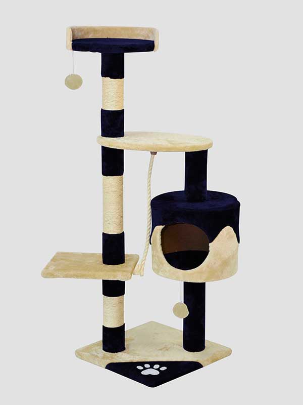 Poste moderno del rasguño del gato del árbol de la felpa de la cuerda del sisal de la venta al por mayor del OEM gmtpet.ltd